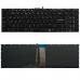Πληκτρολόγιο Laptop MSI GP62 GP72 GV62 GL62M MS-16J9 MS-16JD US BLACK με White Backlit και οριζόντιο ENTER